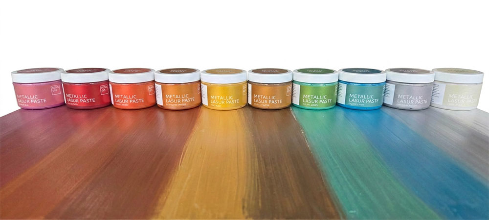 Metallic Glaze Paste 150 ml Pearl White