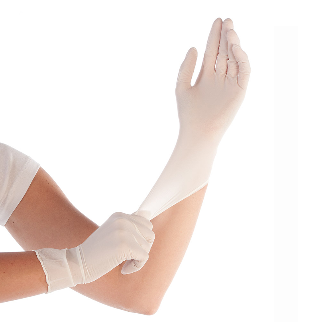 Nitrile Gloves Safe Premium Medium (White)