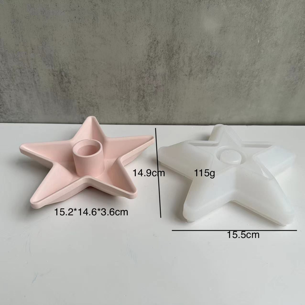 Silicone mold 3D Candlestick star