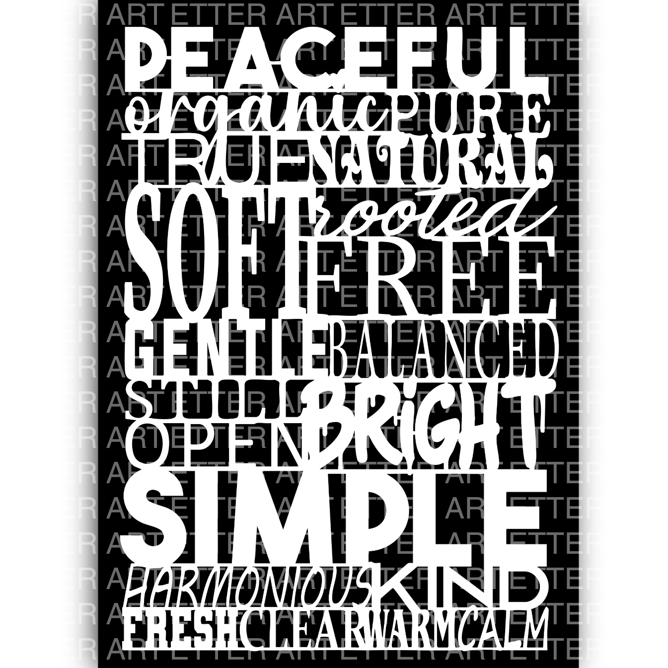 NATURAL SOULWORDS 3 - 42,0 x 59,4 cm