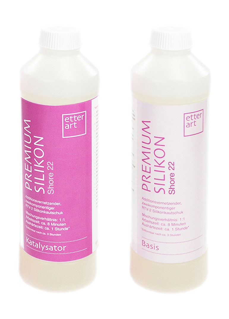 Etter Art PREMIUM SILICONE Shore 22 in difficult size