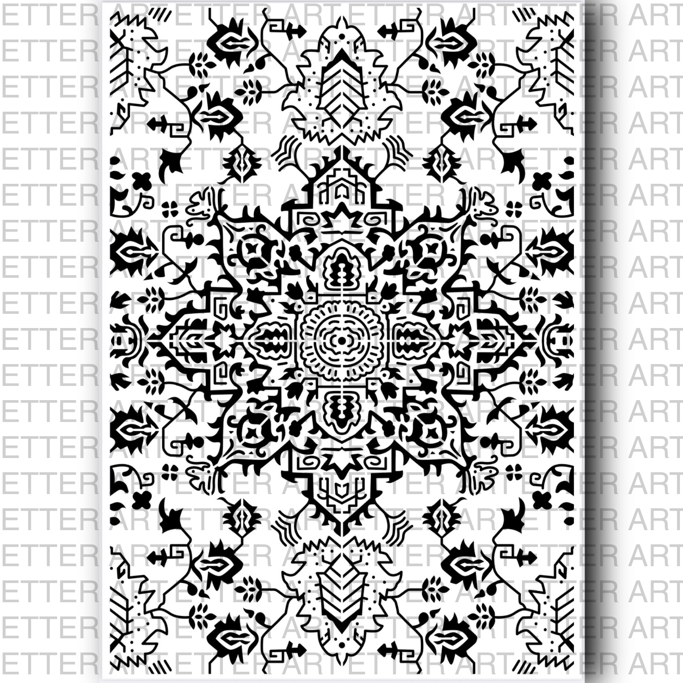 ORIENTAL PATTERN - 42,0 x 59,4 cm 