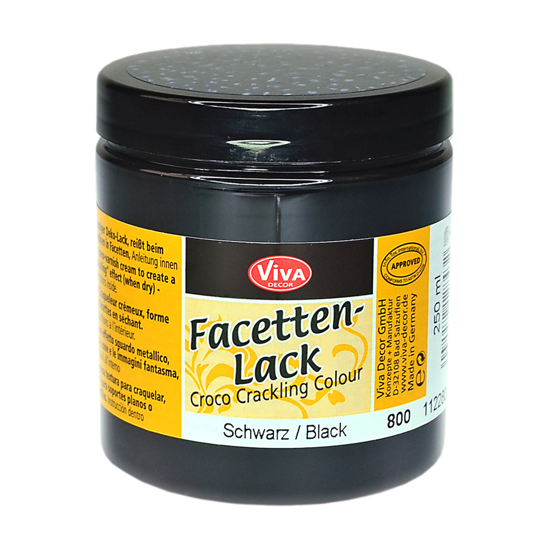 Faceted Varnish Crackling Color Black 250 g