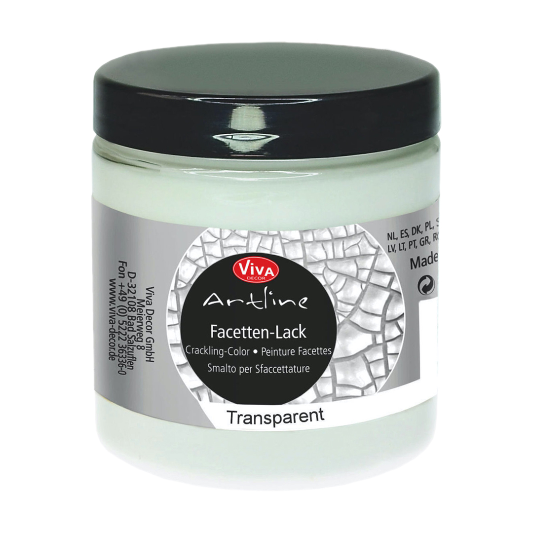 Facettenlack Crackling Color Transparent 250 g