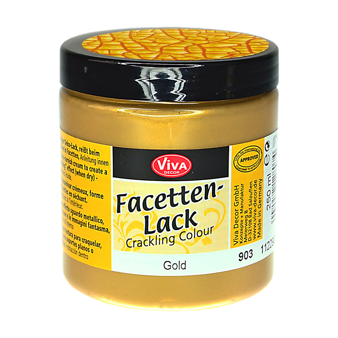Facettenlack Crackling Color Gold 250 g