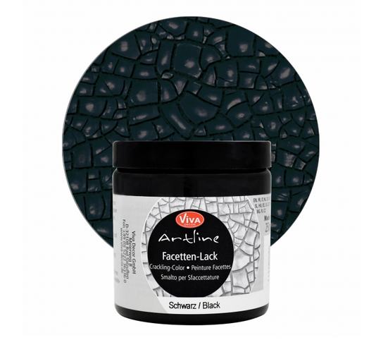 Faceted Varnish Crackling Color Black 250 g